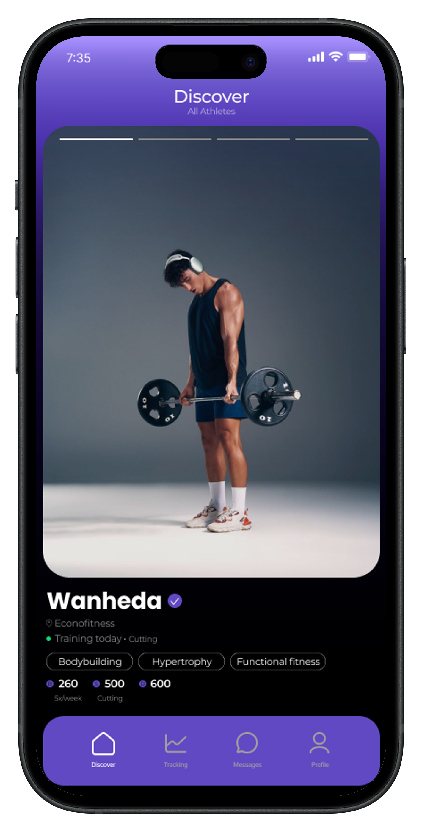 Heda app discover screen